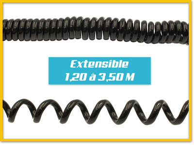 câble spiralé pour caméra de recul
