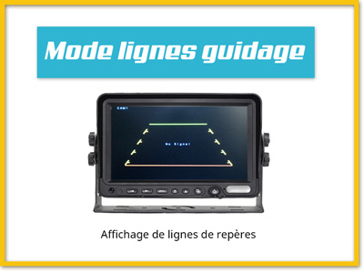caméra de recul mode ligne directrice